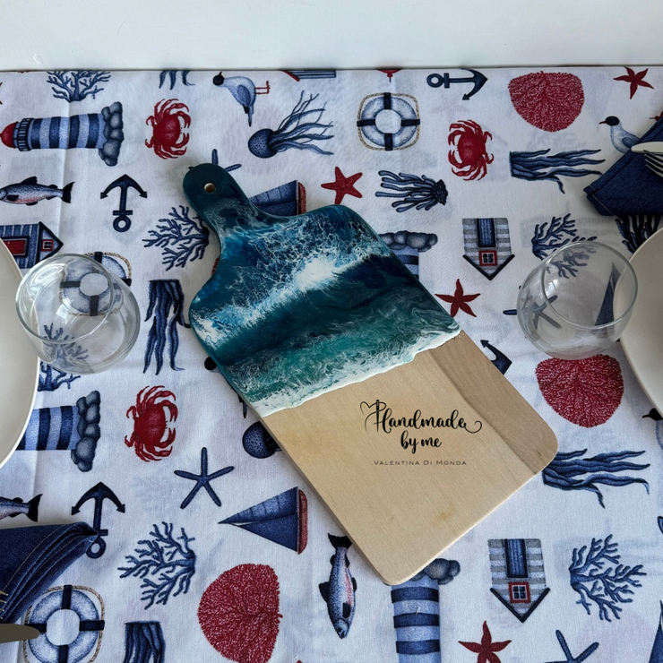 Set cucito per la cucina stile marinaro