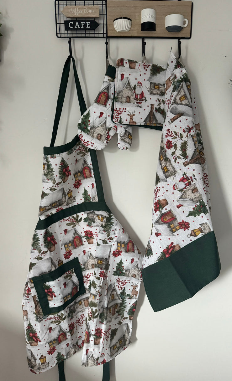 Set cucito per la cucina natalizio