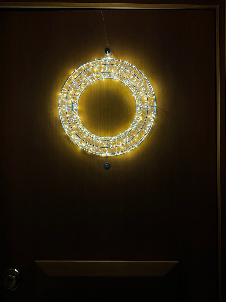 Ghirlanda Natalizia Luminosa 480 LED 38 cm – Con o Senza Fiocco | Handmade by Me