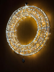 Ghirlanda Natalizia Luminosa 480 LED 38 cm – Con o Senza Fiocco | Handmade by Me