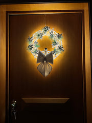 Ghirlanda Natalizia Luminosa 480 LED 38 cm – Con o Senza Fiocco | Handmade by Me
