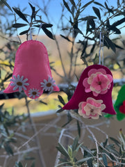 Set da 5 campane pasquali per alberelli