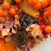Ghirlanda autunnale perfetta anche come centrotavola