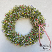 Wreath full of gypsophilia