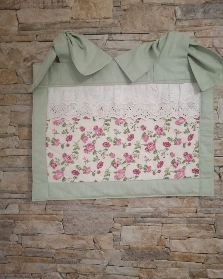 Set cucina verde acqua e fiorellini
