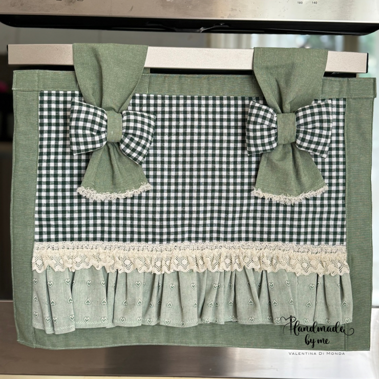 Set cucito accessori cucina verde