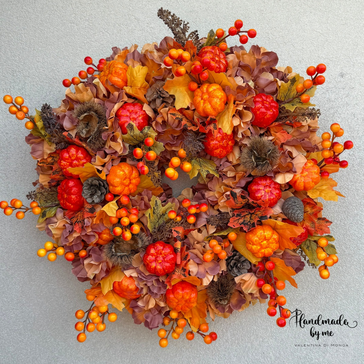 Ghirlanda autunnale perfetta anche come centrotavola
