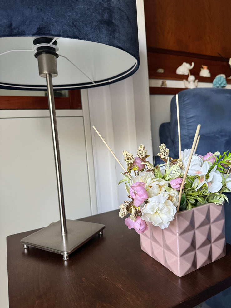 Profuma ambienti a forma di cubo rosa cipria