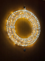 Ghirlanda Natalizia Luminosa 480 LED 38 cm – Con o Senza Fiocco | Handmade by Me