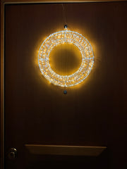 Ghirlanda Natalizia Luminosa 480 LED 38 cm – Con o Senza Fiocco | Handmade by Me