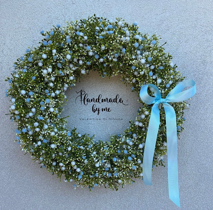 Wreath full of gypsophilia