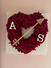 Tela a forma di cuore in 3D