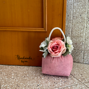 Sacchetto ferma porta con fiori artificiali
