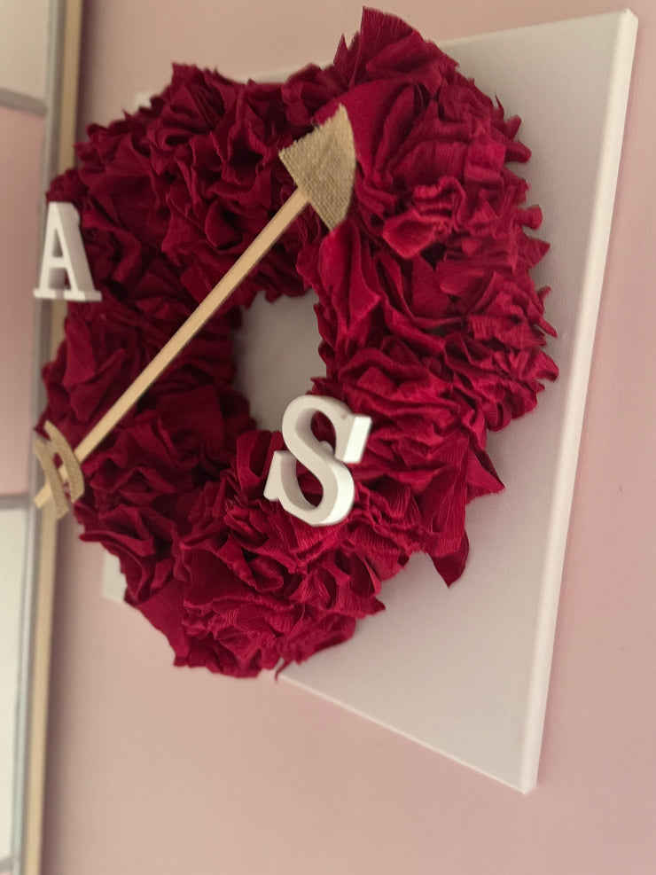 Tela a forma di cuore in 3D