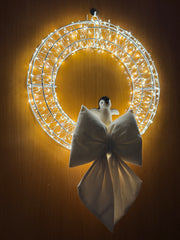 Ghirlanda Natalizia Luminosa 480 LED 38 cm – Con o Senza Fiocco | Handmade by Me