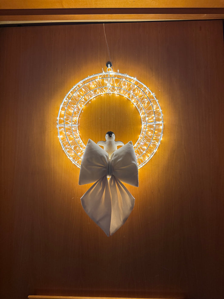 Ghirlanda Natalizia Luminosa 480 LED 38 cm – Con o Senza Fiocco | Handmade by Me