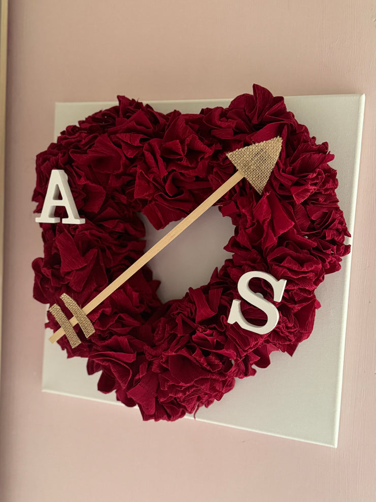 Tela a forma di cuore in 3D