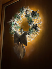 Ghirlanda Natalizia Luminosa 480 LED 38 cm – Con o Senza Fiocco | Handmade by Me