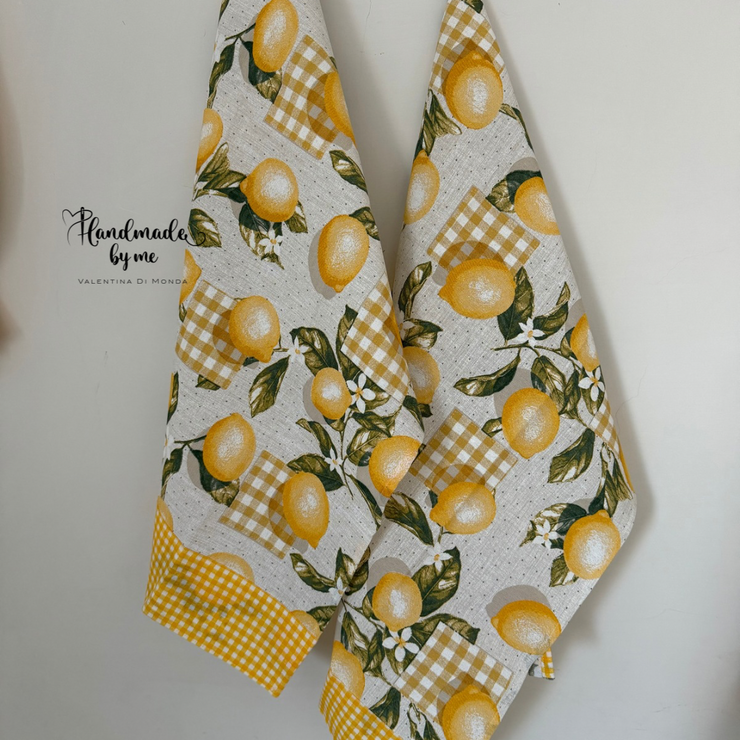 Set doppi strofinacci limoni