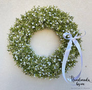Wreath full of gypsophilia