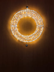 Ghirlanda Natalizia Luminosa 480 LED 38 cm – Con o Senza Fiocco | Handmade by Me