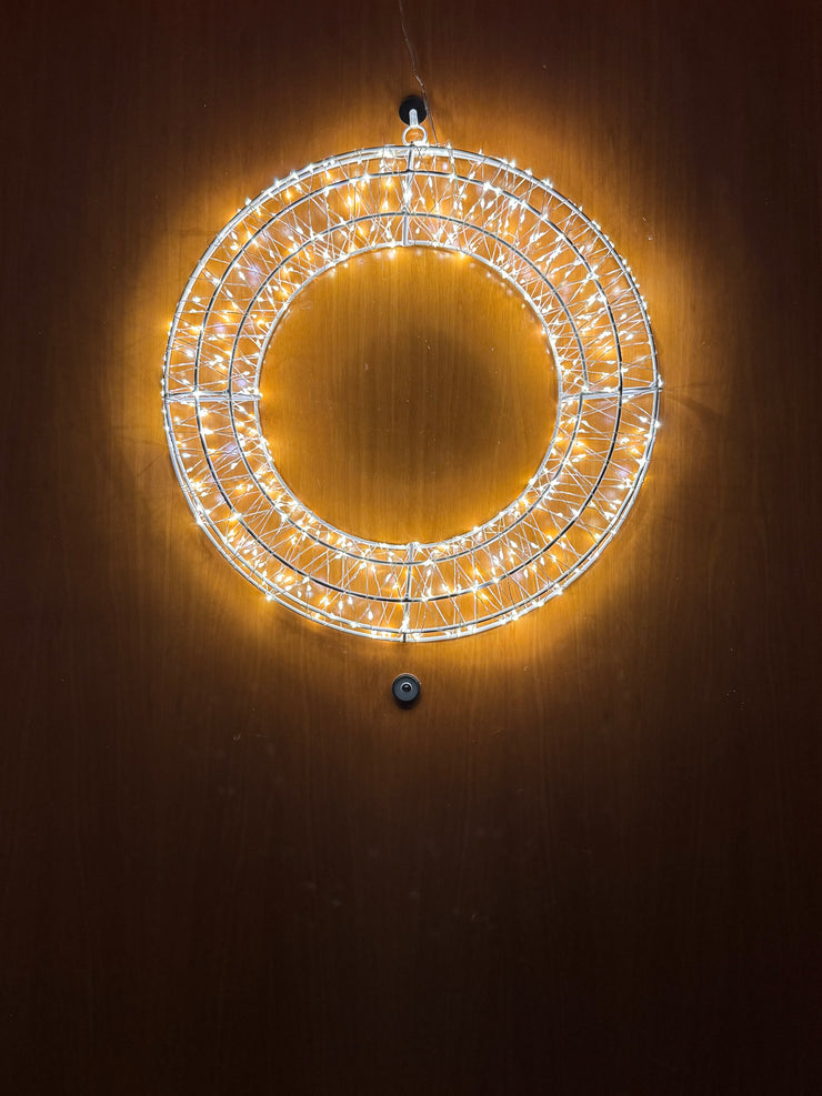 Ghirlanda Natalizia Luminosa 480 LED 38 cm – Con o Senza Fiocco | Handmade by Me