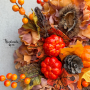 Ghirlanda autunnale perfetta anche come centrotavola