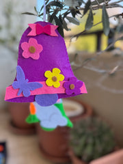 Set da 5 campane pasquali per alberelli