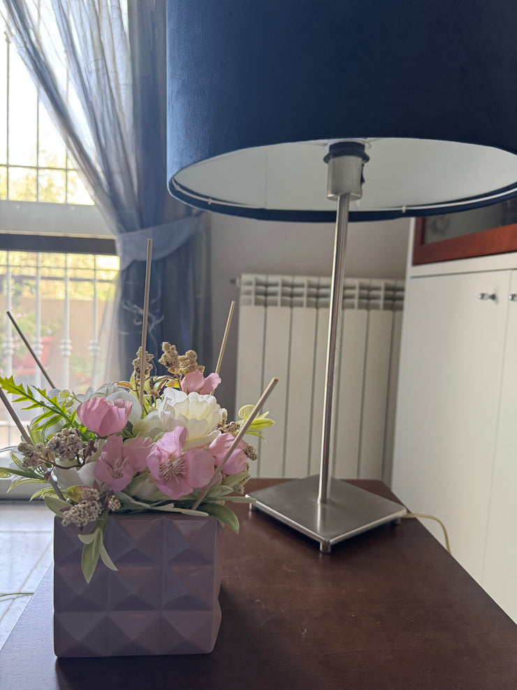 Profuma ambienti a forma di cubo rosa cipria