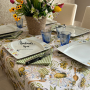 Set cucito per la cucina stampa olive