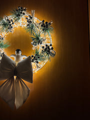 Ghirlanda Natalizia Luminosa 480 LED 38 cm – Con o Senza Fiocco | Handmade by Me