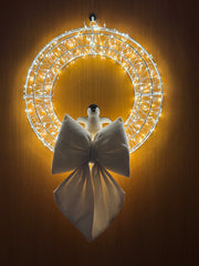 Ghirlanda Natalizia Luminosa 480 LED 38 cm – Con o Senza Fiocco | Handmade by Me