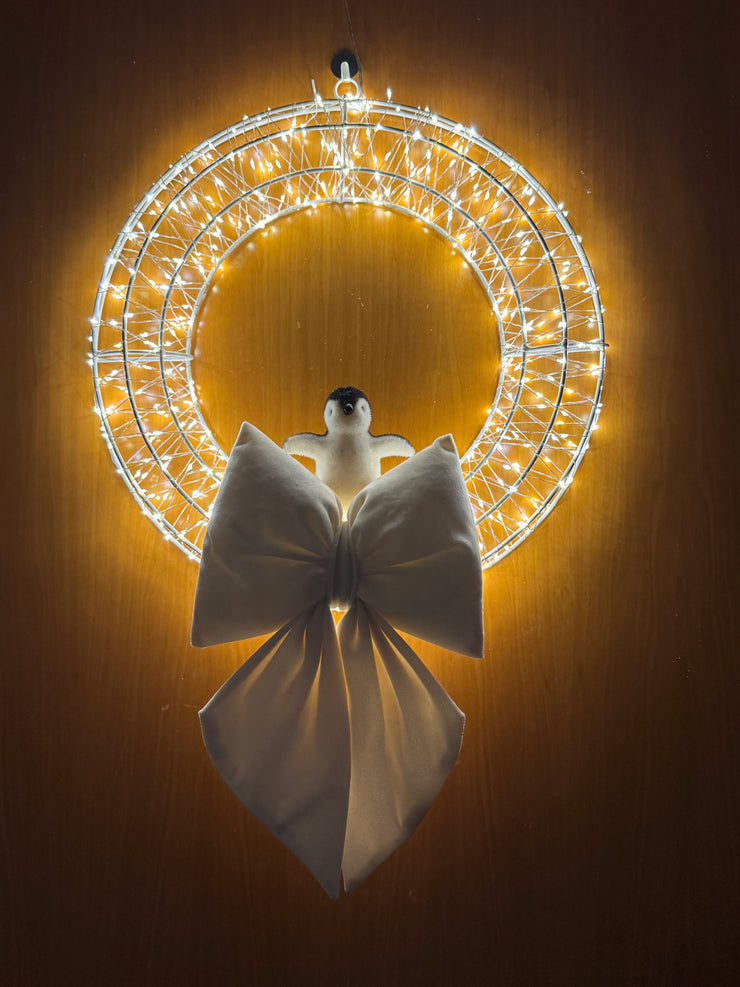 Ghirlanda Natalizia Luminosa 480 LED 38 cm – Con o Senza Fiocco | Handmade by Me