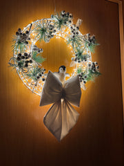 Ghirlanda Natalizia Luminosa 480 LED 38 cm – Con o Senza Fiocco | Handmade by Me