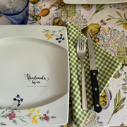 Set cucito per la cucina stampa olive