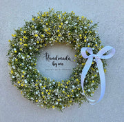 Wreath full of gypsophilia