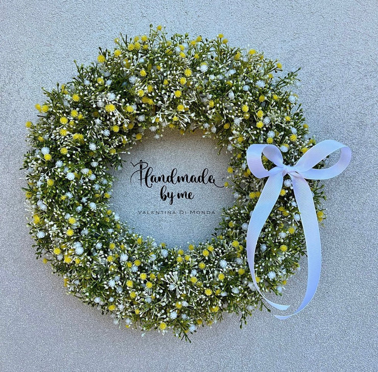 Wreath full of gypsophilia