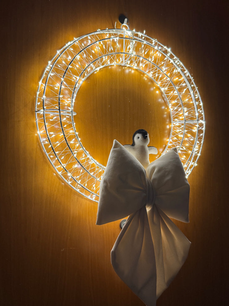 Ghirlanda Natalizia Luminosa 480 LED 38 cm – Con o Senza Fiocco | Handmade by Me