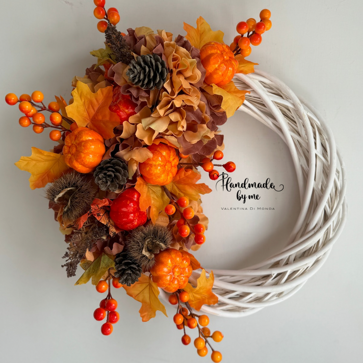 Ghirlanda autunnale mezza piena