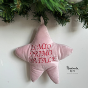 Stelline in velluto primo Natale